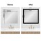Amanti Art Mirror Makeover Bathroom Mirror Frame Border Kit - Fully Assembled Peel and Stick Frame - Mirror NOT Included - Brushed Black or Nickel Trim